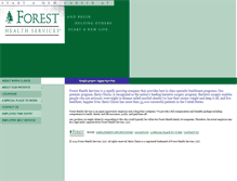Tablet Screenshot of foresthealth.com